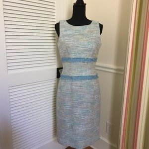 Talbots Blue with multi-colors Dress